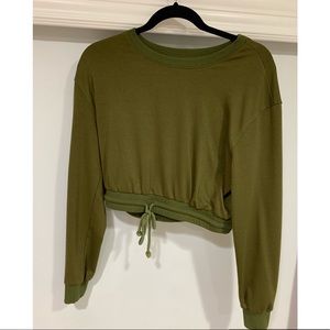 Draw String Waistband Crop top